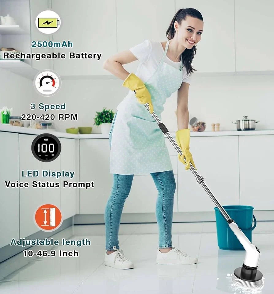 📣CEPILLO DE LIMPIEZA RECARGABLE 9 EN 1